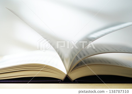 Opening a book (image) Opening a book (image) 138787310