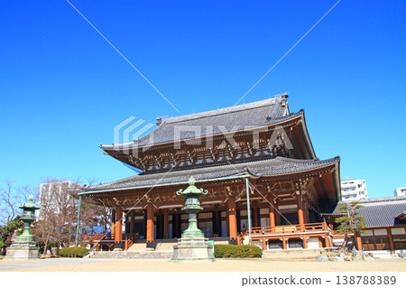 愛知縣名古屋市東別院正殿一景。 138788389