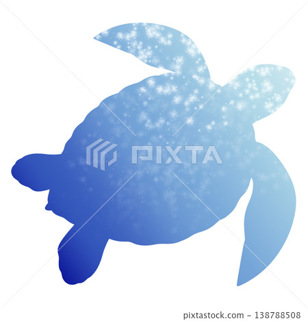 Simple sea turtle illustration 138788508