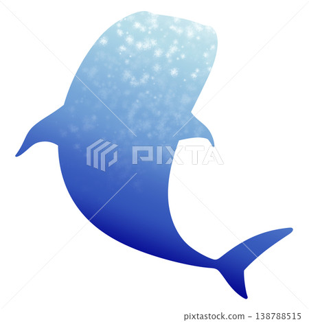 一個簡單的鯨鯊的插圖 138788515