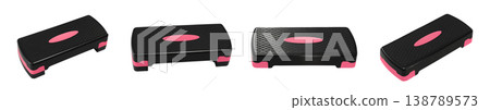 Versatile aerobic step platform for dynamic Versatile aerobic step platform for dynamic 138789573