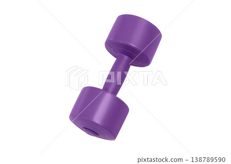 Single purple neoprene dumbbell Single purple neoprene dumbbell 138789590