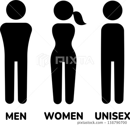 Restroom gender symbols Restroom gender symbols 138790700
