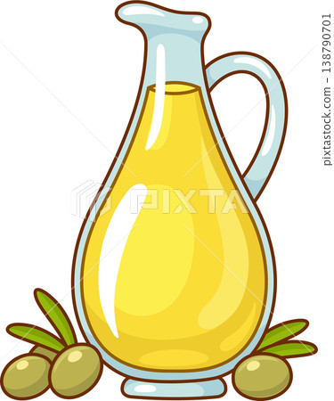 Bottle of olive oil drawing Bottle of olive oil drawing 138790701