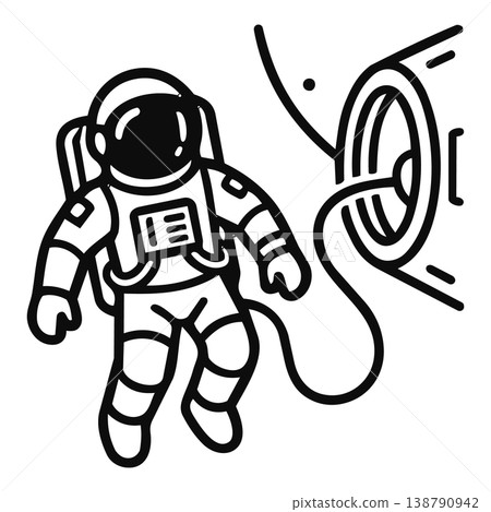 astronaut in space suit 138790942