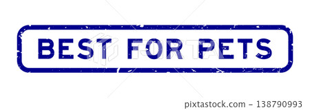 Grunge blue best for pets word square rubber seal stamp on white background Grunge blue best for pets word square rubber seal stamp on white background 138790993