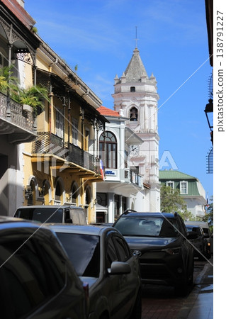 Panama City's old town and modern skyscrapers coexist in this Central American metropolis. Panama City's old town and modern skyscrapers coexist in this Central American metropolis. 138791227