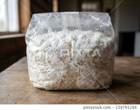Fully Colonized Mushroom Grow Bag With Mycelium 138791298