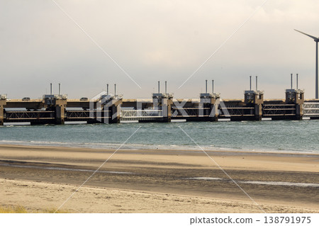 Delta Works Neeltje Jans in Zeeland, the Netherlands 138791975