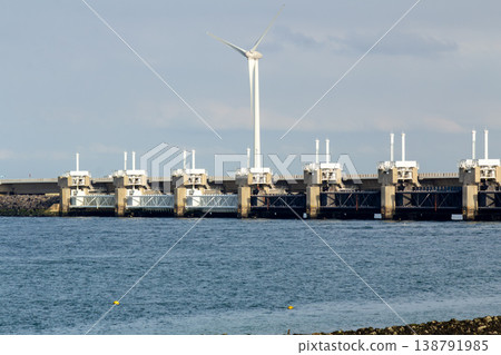 Delta Works Neeltje Jans in Zeeland, the Netherlands Delta Works Neeltje Jans in Zeeland, the Netherlands 138791985