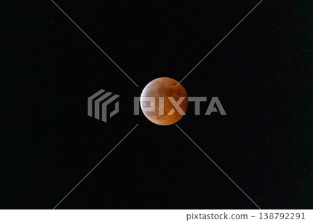 Mysterious copper-colored moon Mysterious copper-colored moon 138792291