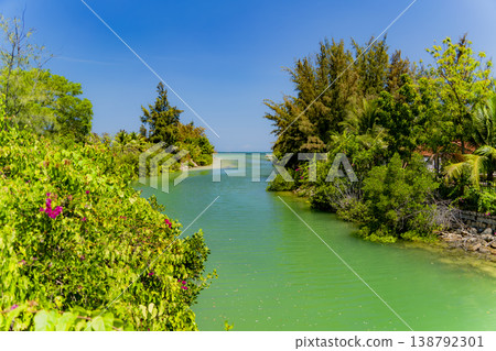 A river by the sea. A river by the sea. 138792301