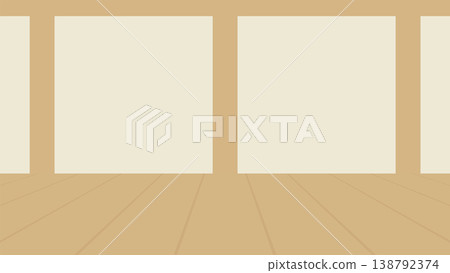 Simple interior background illustration_16:9 138792374