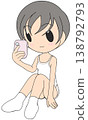 Girls relaxing and checking their smartphones 138792793