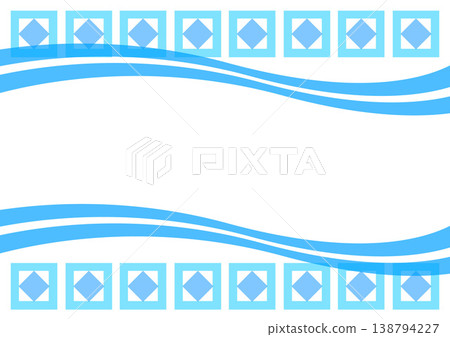 Flowing lines of blue and light blue Flowing lines of blue and light blue 138794227