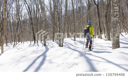 Image of snowshoe trekking Mt. Okudai 138794406
