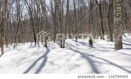 Image of snowshoe trekking Mt. Okudai Image of snowshoe trekking Mt. Okudai 138794409