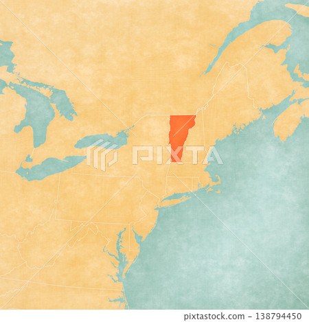Map of Northeastern United States - Vermont Map of Northeastern United States - Vermont 138794450
