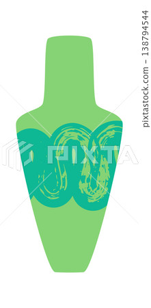Vase With Abstract Brush Pattern Vase With Abstract Brush Pattern 138794544
