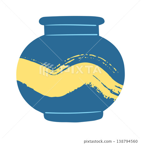 Vase Brushstroke Accent 138794560