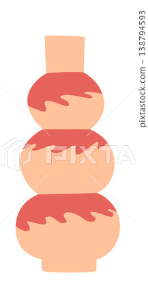 Vase Stack Abstract Ceramic Shape Vase Stack Abstract Ceramic Shape 138794593
