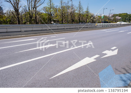 A view of the roads in Kasumigaseki 138795194