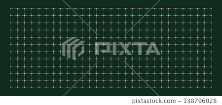 Technical drawing sheet Star rounded geometry, margin layout blueprint style. Dense spacing structure for planning  138796028