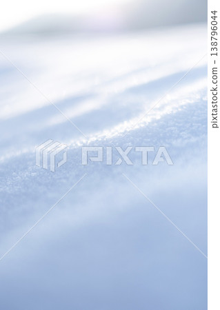 Bumpy snow patterns on the Hiruzen Plateau 138796044