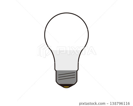 Illustration of a simple light bulb Illustration of a simple light bulb 138796116