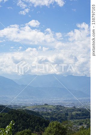Summer in Yamanashi Prefecture: Chuo City and Minami-Alps City and their streetscapes Summer in Yamanashi Prefecture: Chuo City and Minami-Alps City and their streetscapes 138797103
