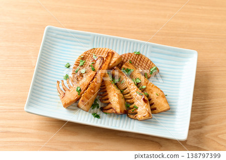 Bamboo shoot steak with butter and soy sauce 138797399
