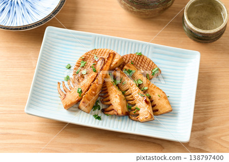 Bamboo shoot steak with butter and soy sauce 138797400