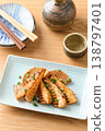 Bamboo shoot steak with butter and soy sauce 138797401