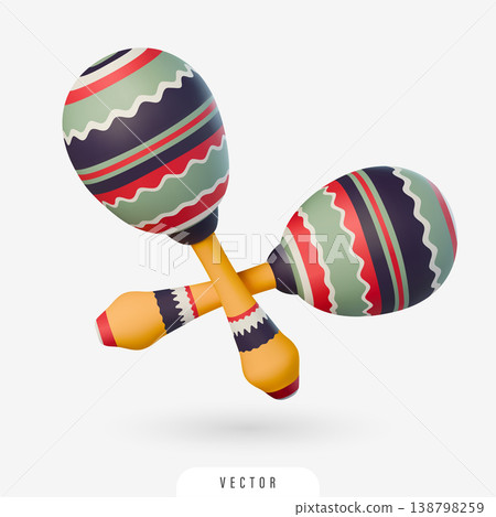 3D Maracas Shakers 3D Maracas Shakers 138798259
