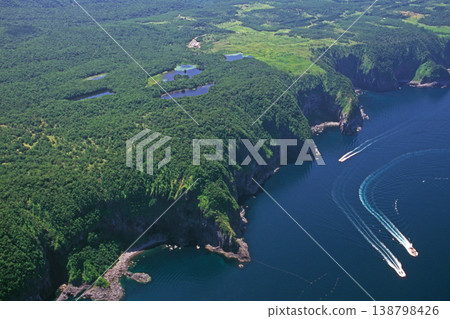 Shiretoko Five Lakes Seen from the Sky (Shiretoko, Hokkaido) 138798426