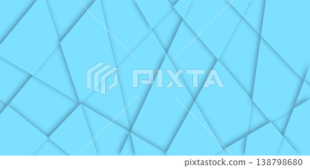 Soft blue geometric abstract background 138798680