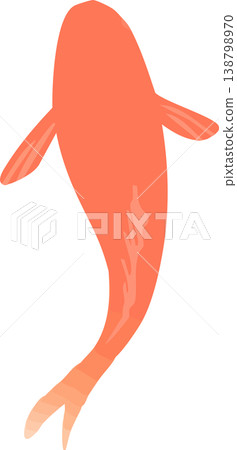 Goldfish illustration from above (vector) | Japanese-style material usable for ornamental fish and pond designs Goldfish illustration from above (vector) | Japanese-style material usable for ornamental fish and pond designs 138798970