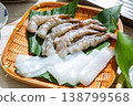 Seafood, tempura ingredients, shrimp, squid 138799568