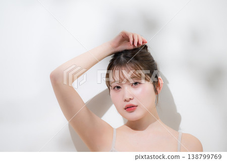 Young women with dazzling, translucent, glowing skin that is moisturized, plump, and beautifully smooth like a baby's, bathed in the summer sun. Young women with dazzling, translucent, glowing skin that is moisturized, plump, and beautifully smooth like a baby's, bathed in the summer sun. 138799769