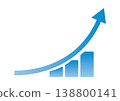 細線成長圖箭頭圖示 商業分析 UI 素材 138800141