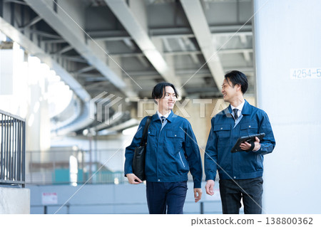 Engineers having a conversation 138800362