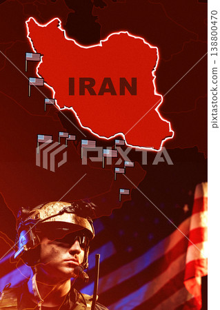 Conflict between Iran and USA in 2026 over oil resources leads to military action Conflict between Iran and USA in 2026 over oil resources leads to military action 138800470