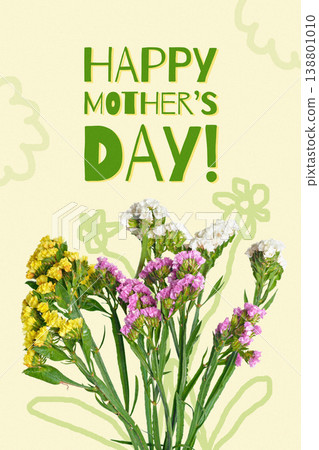 Celebrating mothers day on May 10 with flowers and cheerful greetings Celebrating mothers day on May 10 with flowers and cheerful greetings 138801010