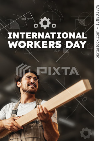 Celebration of International Workers Day with a focus on labor and dedication 138801878
