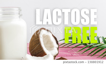 Enjoy lactose free coconut milk for healthy living and cooking Enjoy lactose free coconut milk for healthy living and cooking 138801912
