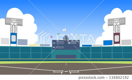 甲子園球場和積雨雲 16:9 甲子園球場和積雨雲 16:9 138802192