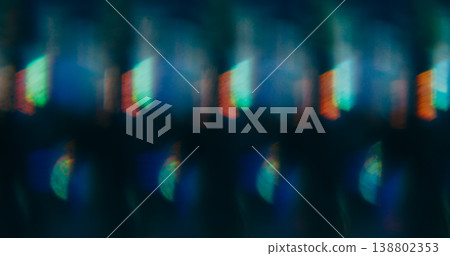 Bokeh light. Prism glow. Colorful illumination blur reflection abstract background. Lens leak neon red blue green twinkle texture overlay. Bokeh light. Prism glow. Colorful illumination blur reflection abstract background. Lens leak neon red blue green twinkle texture overlay. 138802353