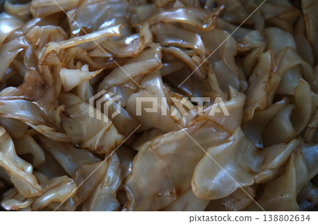 Thai Pad See Ew or Stir-fried Flat Rice Noodles with Dark Soy Sauce, Selective Focus Thai Pad See Ew or Stir-fried Flat Rice Noodles with Dark Soy Sauce, Selective Focus 138802634