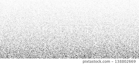 Stippled noise sand texture. Dotted grain gradient background. Fading grunge dust grit overlay. Black sprayed surface. Halftone speckles, particles or specks wallpaper. Vector rough gritty backdrop Stippled noise sand texture. Dotted grain gradient background. Fading grunge dust grit overlay. Black sprayed surface. Halftone speckles, particles or specks wallpaper. Vector rough gritty backdrop 138802669
