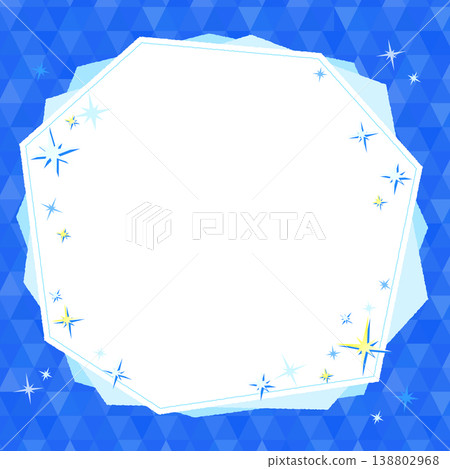 冰冷的冰晶靈感邊框和多邊形圖案背景 2_square 冰冷的冰晶靈感邊框和多邊形圖案背景 2_square 138802968